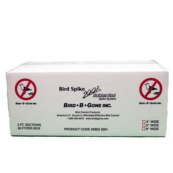 Bird-B-Gone Bird B Gone MMBBG2001-3/50 3in - 50ft. Stainless Steel Bird Spikes MMBBG2001-3/50